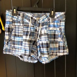 Blue patchwork Gap shorts